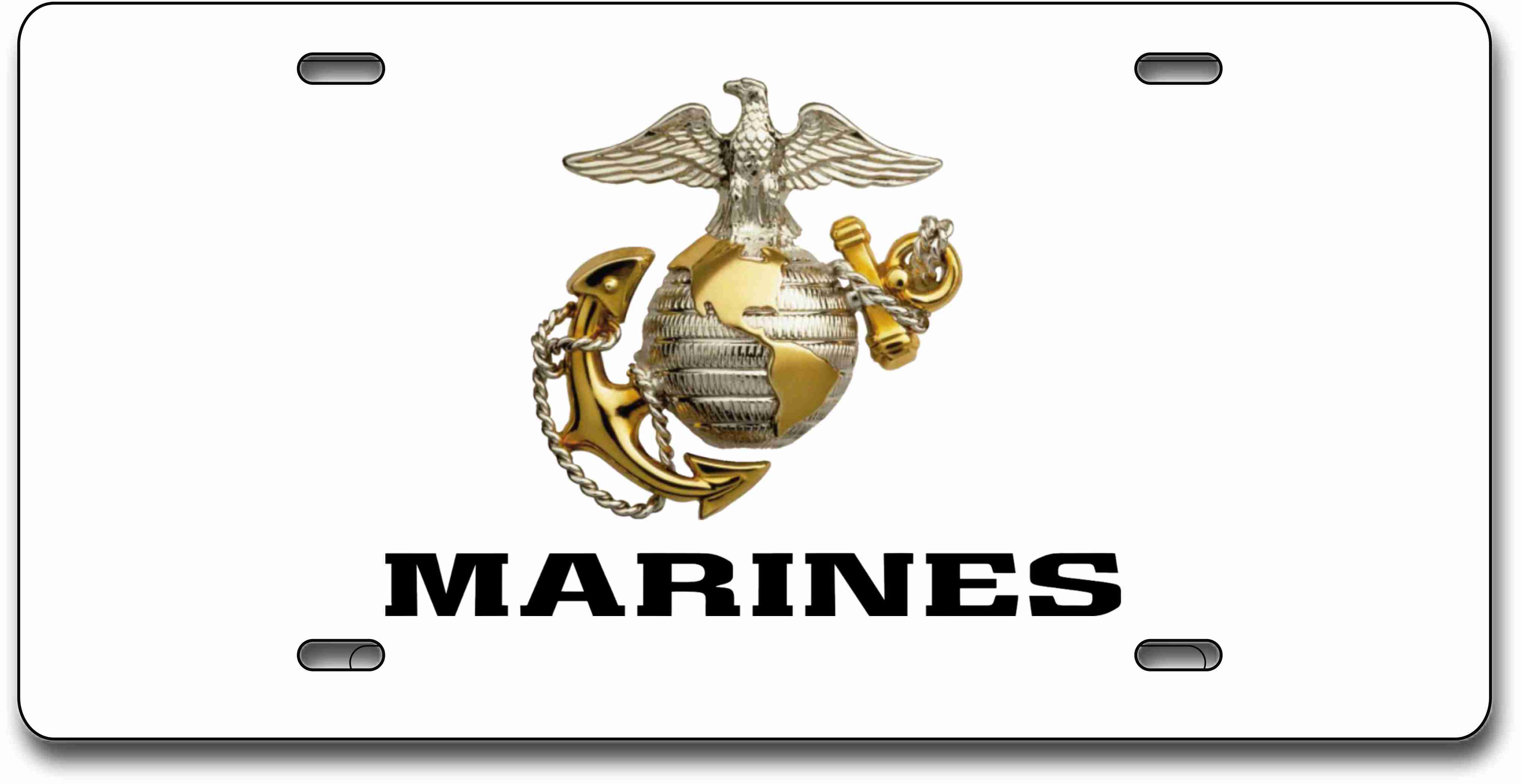 MARINES - Aluminum License Plate MARINES - Aluminum License Plate