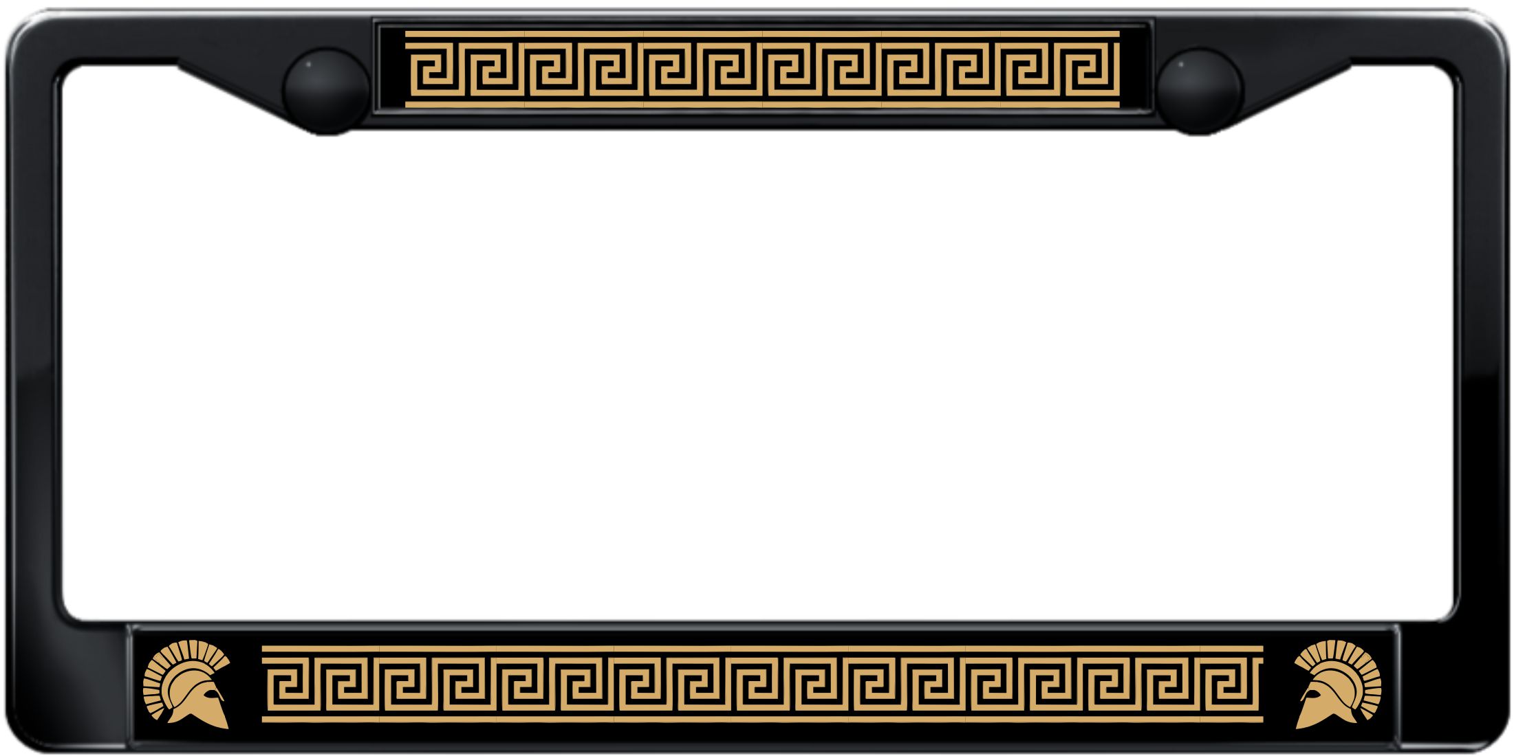 Greek design - Custom Metal License Plate Frame