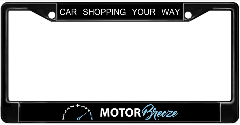 Motor Breeze - metal license plate frame (Color logo)
