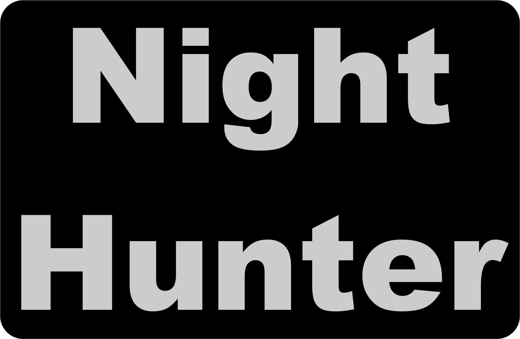 Night Hunter - Custom trailer hitch cover