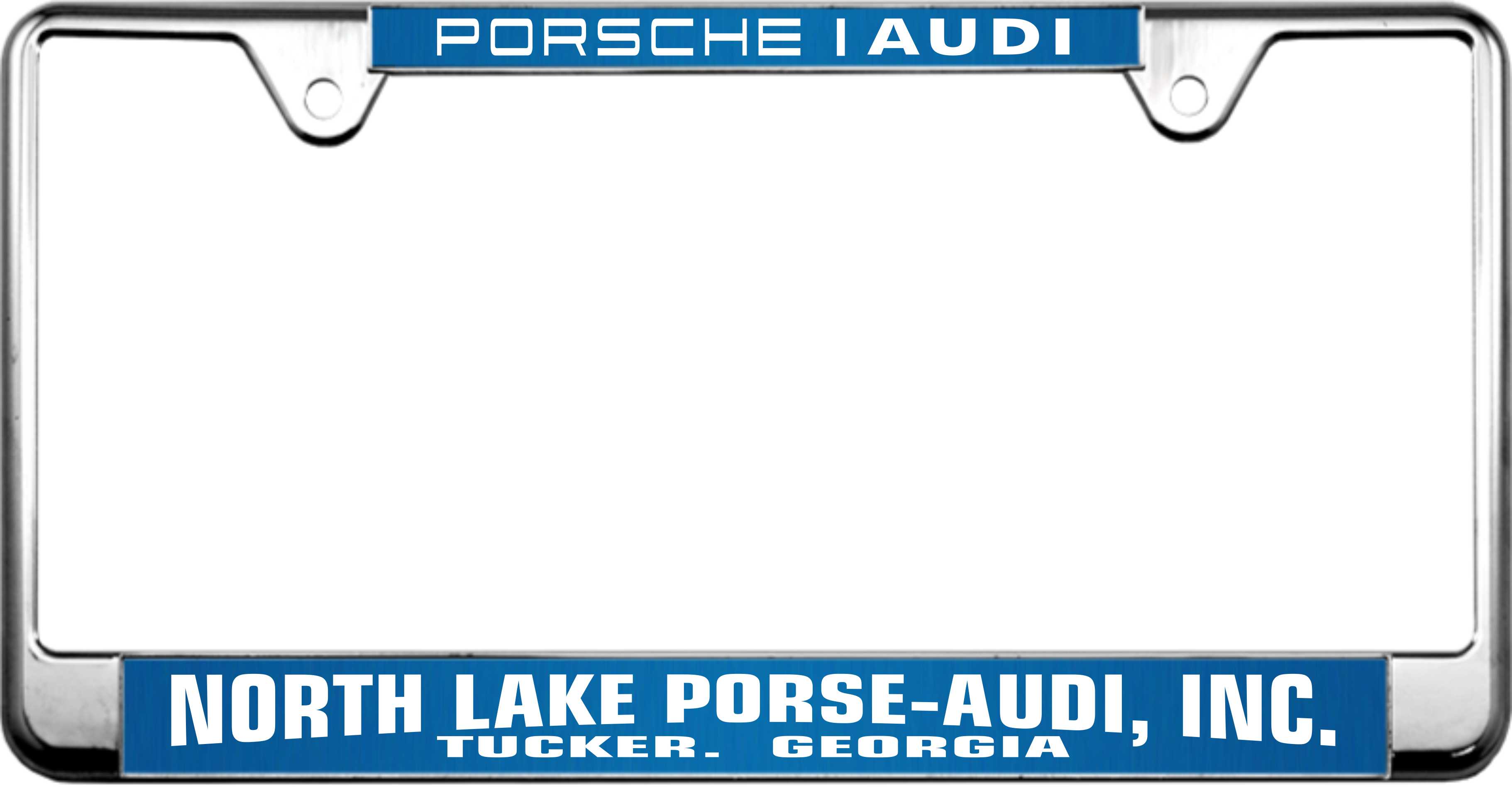 Porsche Audi - Custom License Plate Frame