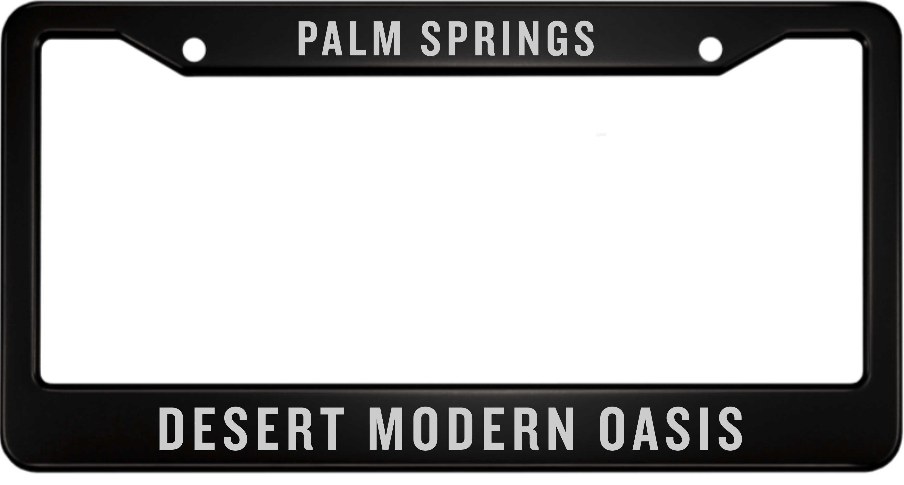 Palm Springs Aluminum License Plate Frame