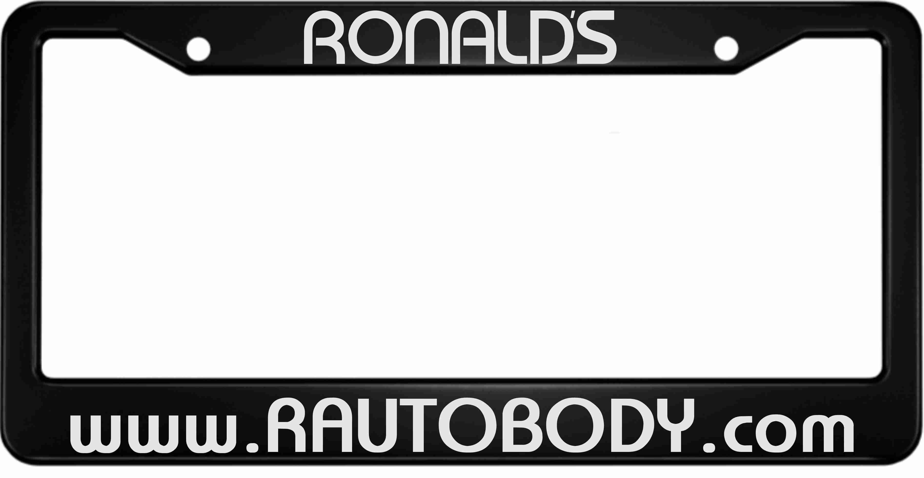 RAUTOBODY - Custom Aluminum License Plate Frame