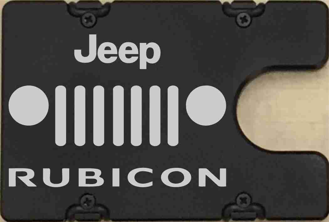 Jeep Rubicon - Anodized Aluminum Credit Card Holder Jeep Rubicon - Anodized Aluminum Credit Card Holder