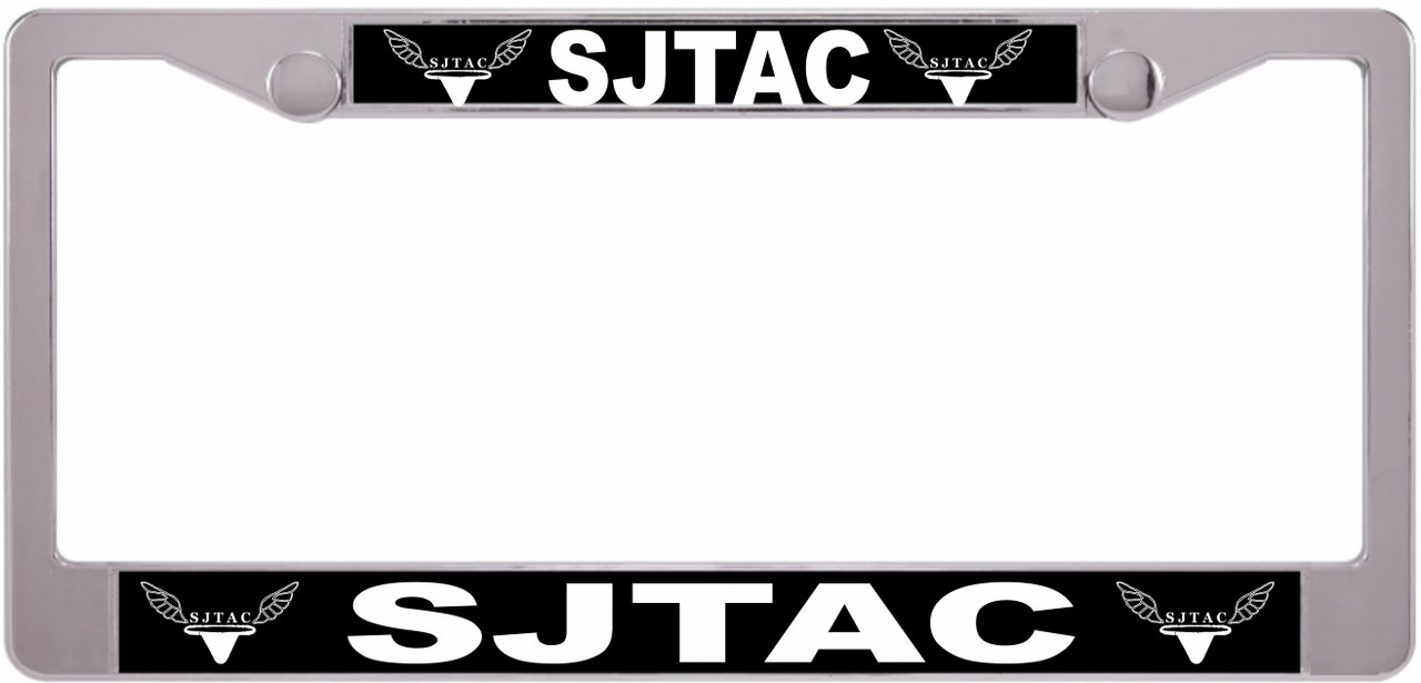 SJTAC Plastic license plate frame