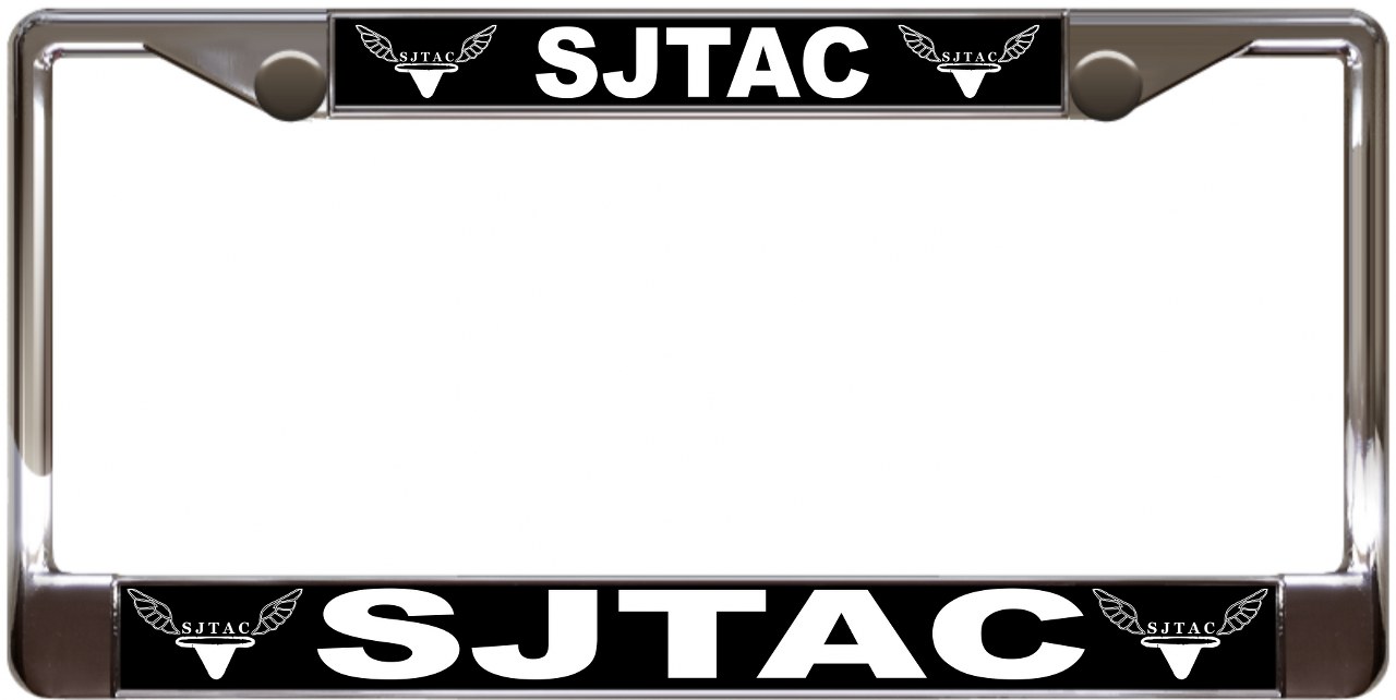 SJTAC Metal license plate frame