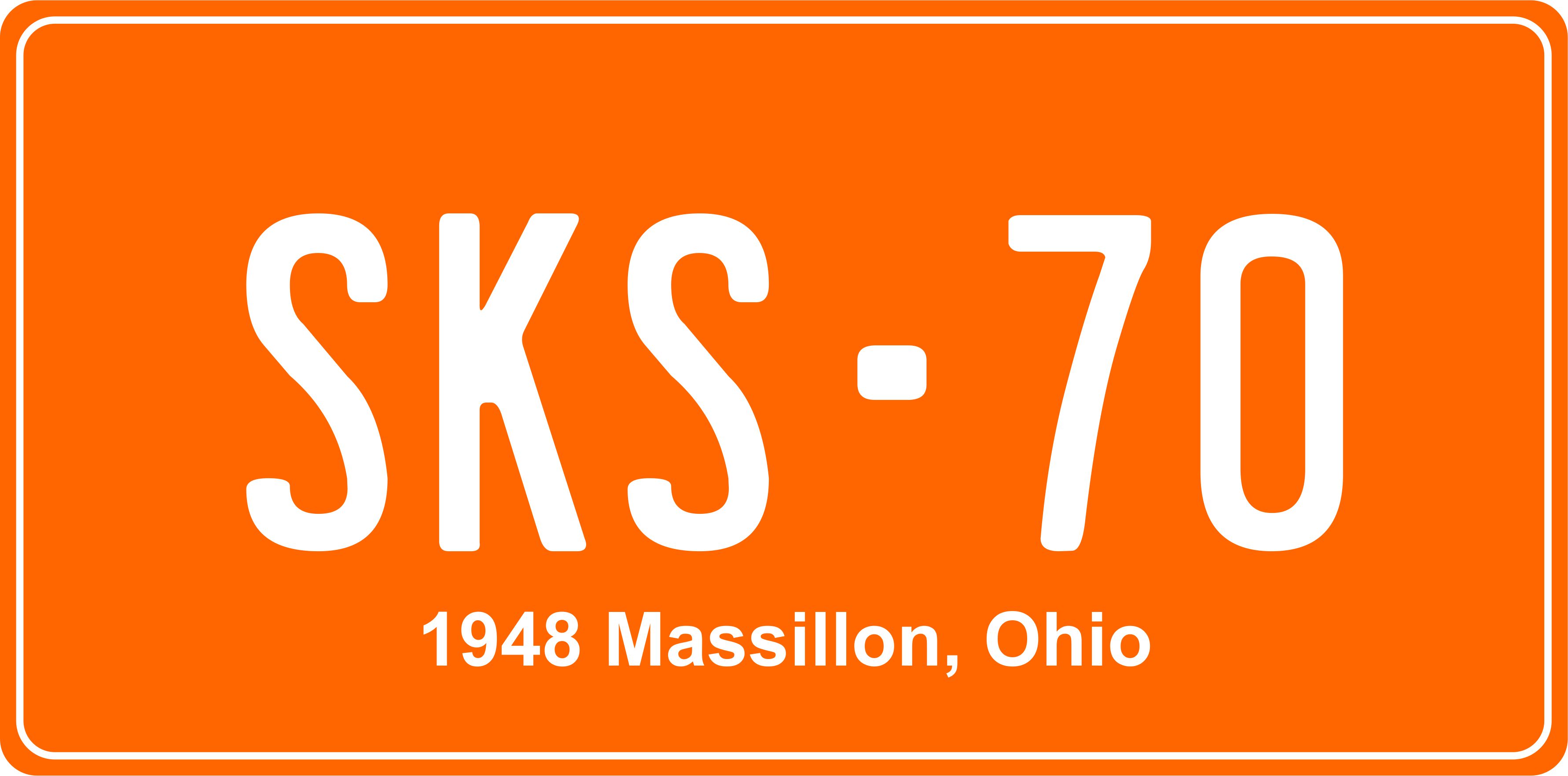 1948 Massillon, Ohio - Decorative License Plates