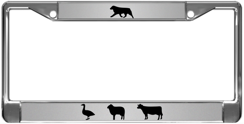  Animals - Custom metal license plate frame