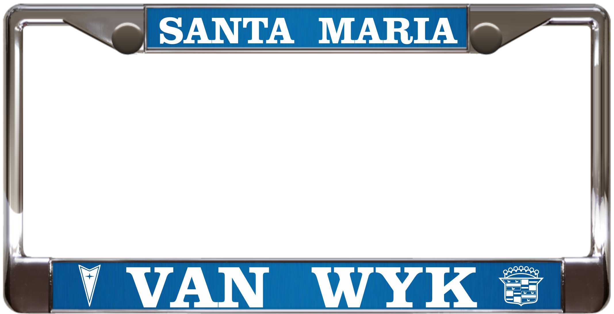 Santa Maria - Custom License Plate Frame