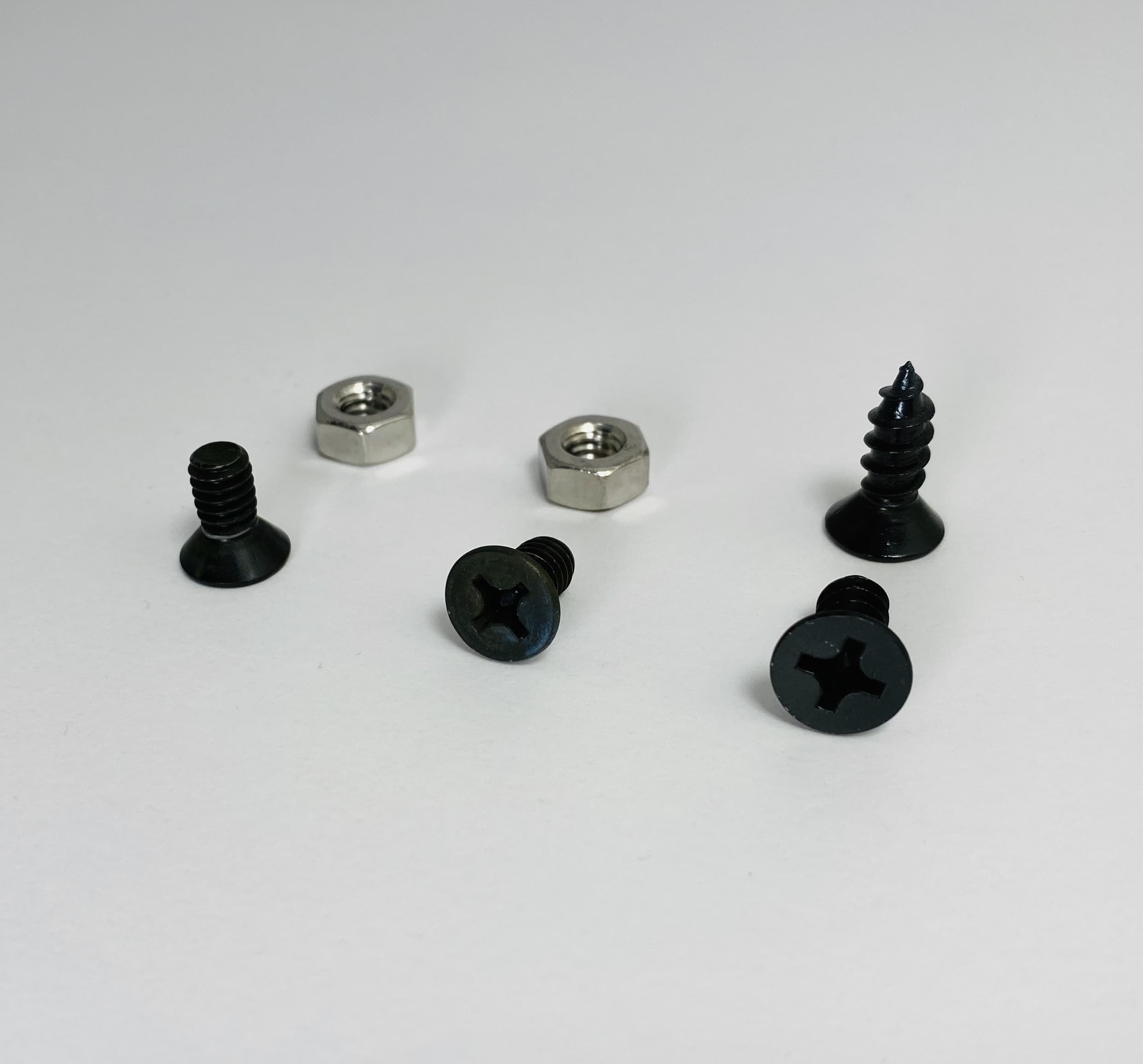 Stainless steel screws - Black (for BILLET frames only)