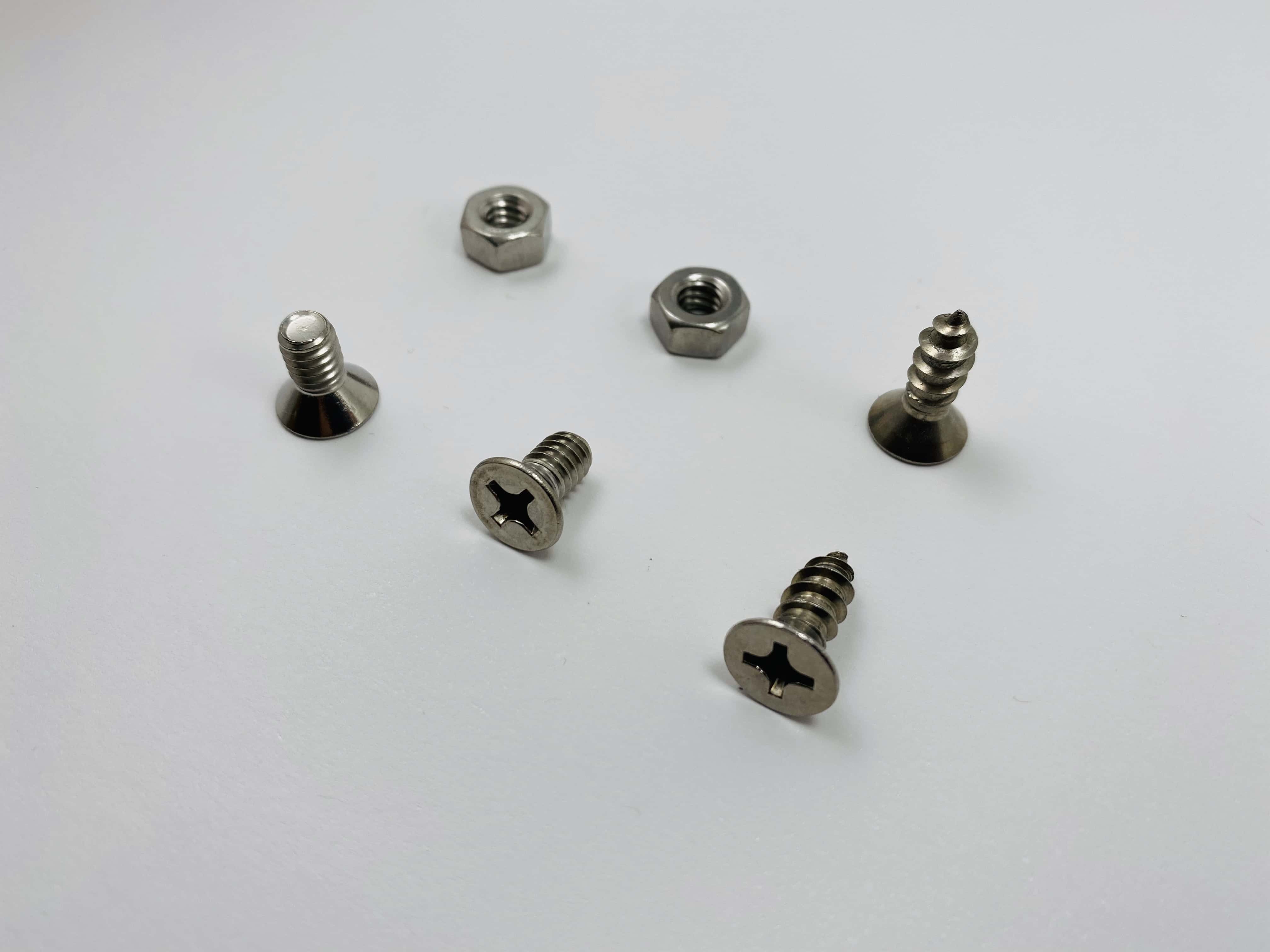 Stainless steel screws - Steel (for BILLET frames only)