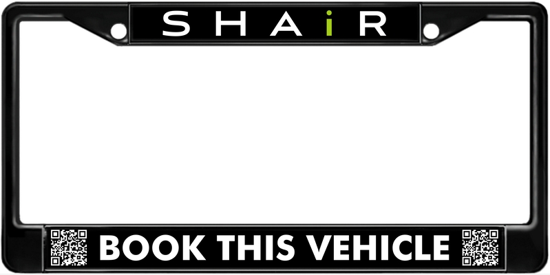 Shair - Standard Metal Car License Plate Frame (bl)