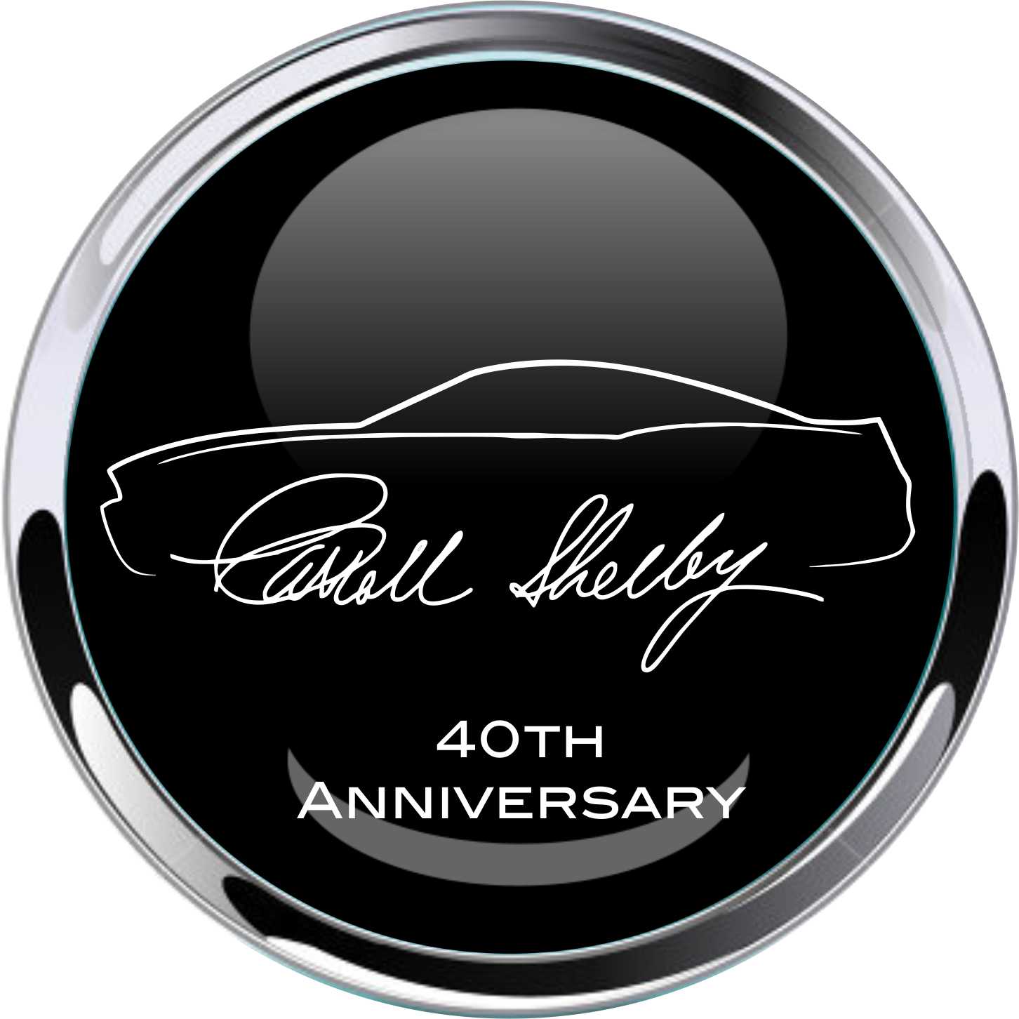 40th Anniversary Car Emblem
