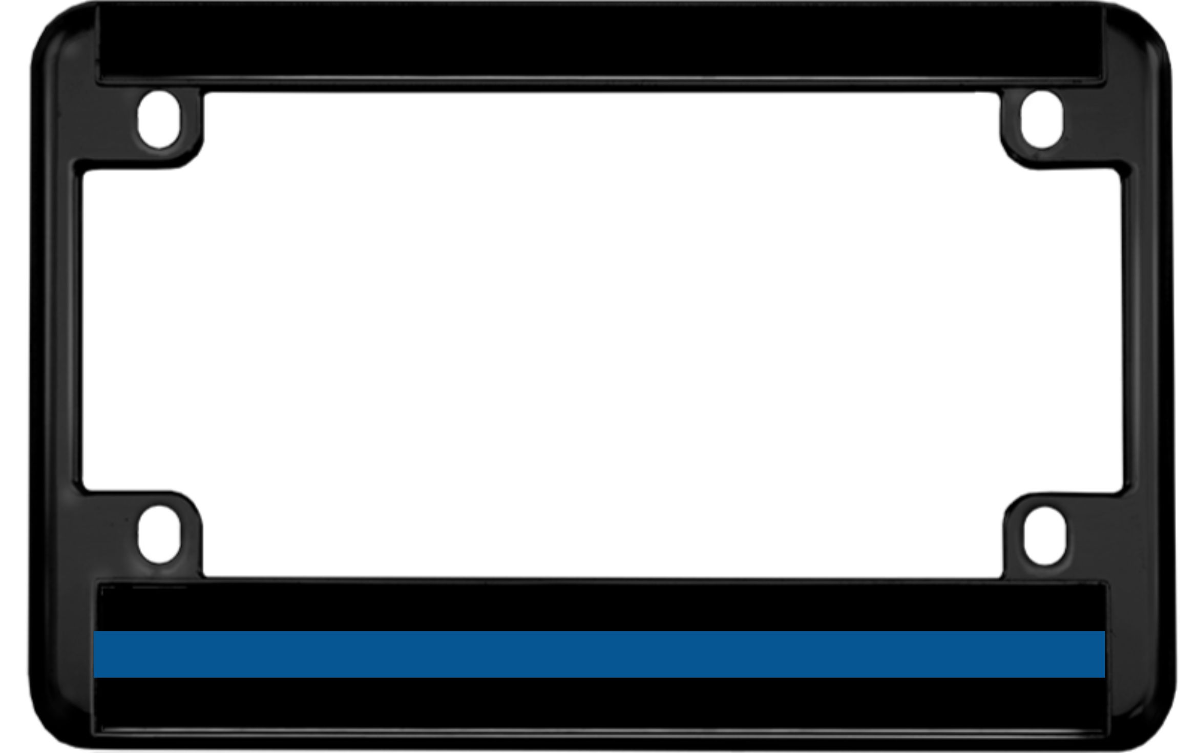 Thin Blue Line - Motorcycle License Plate Frame