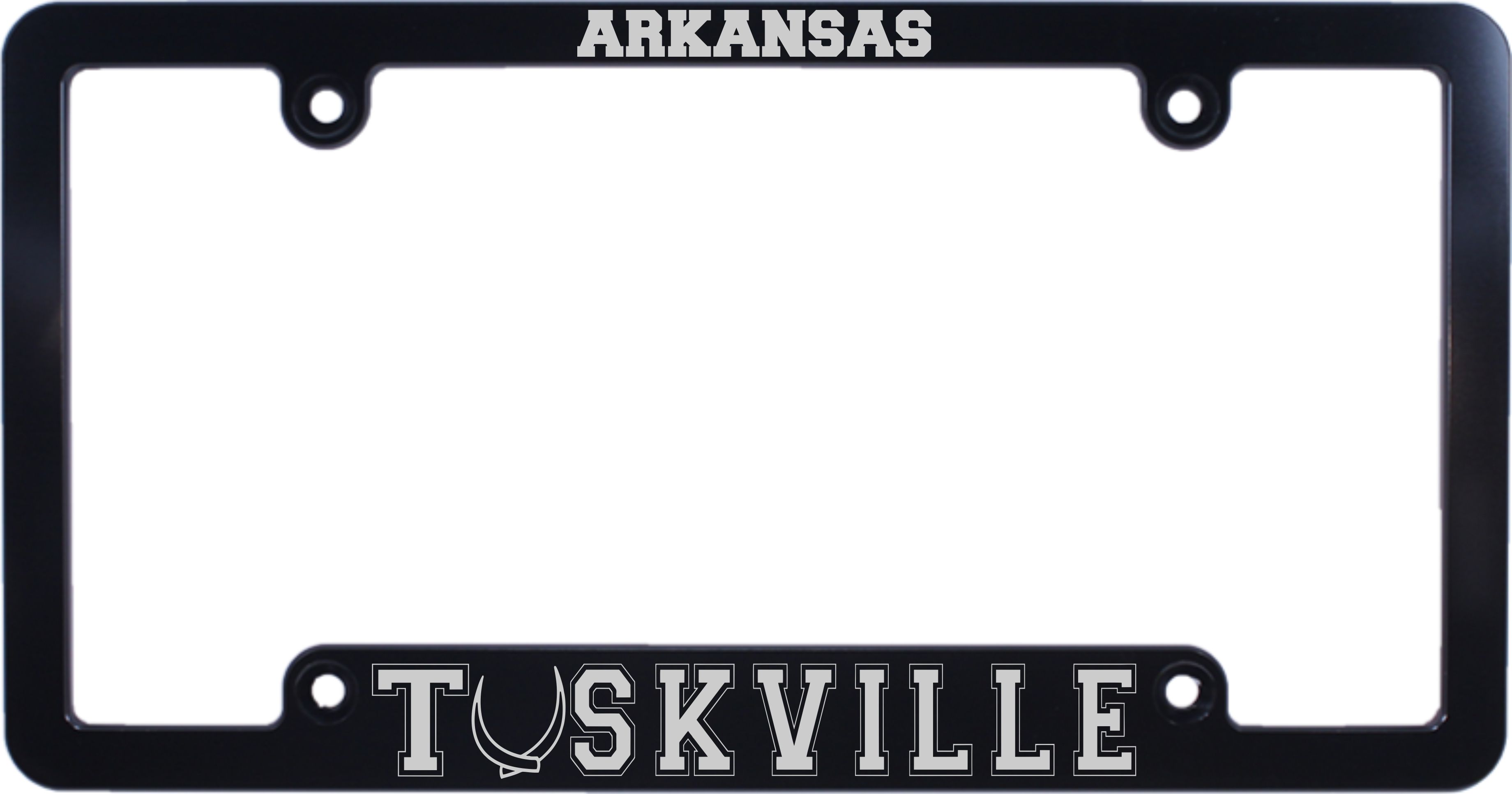 Tuskville - CNC Machined License Plate Frame