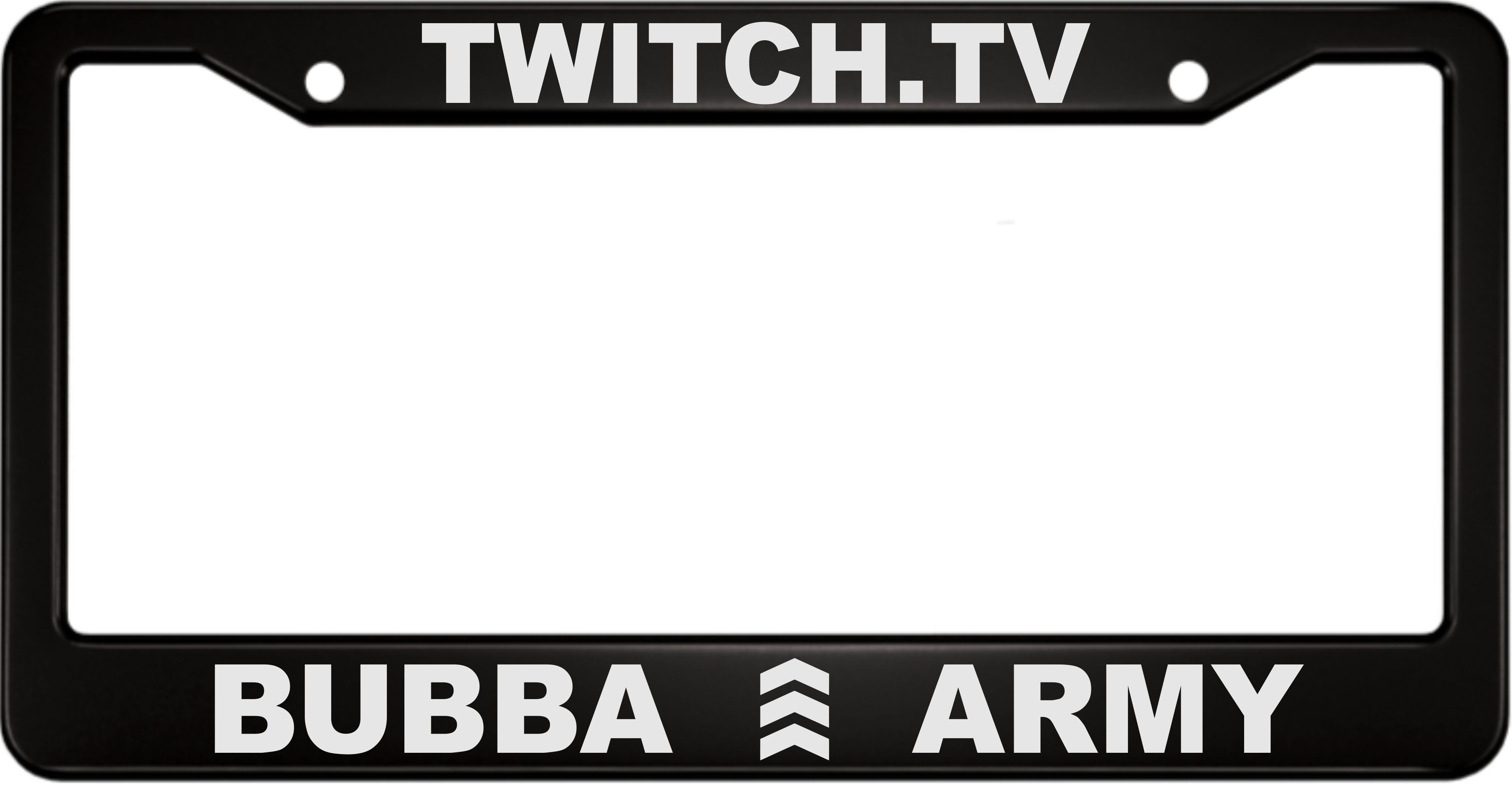 TWITCH.TV - Anodized Aluminum License Plate Frame