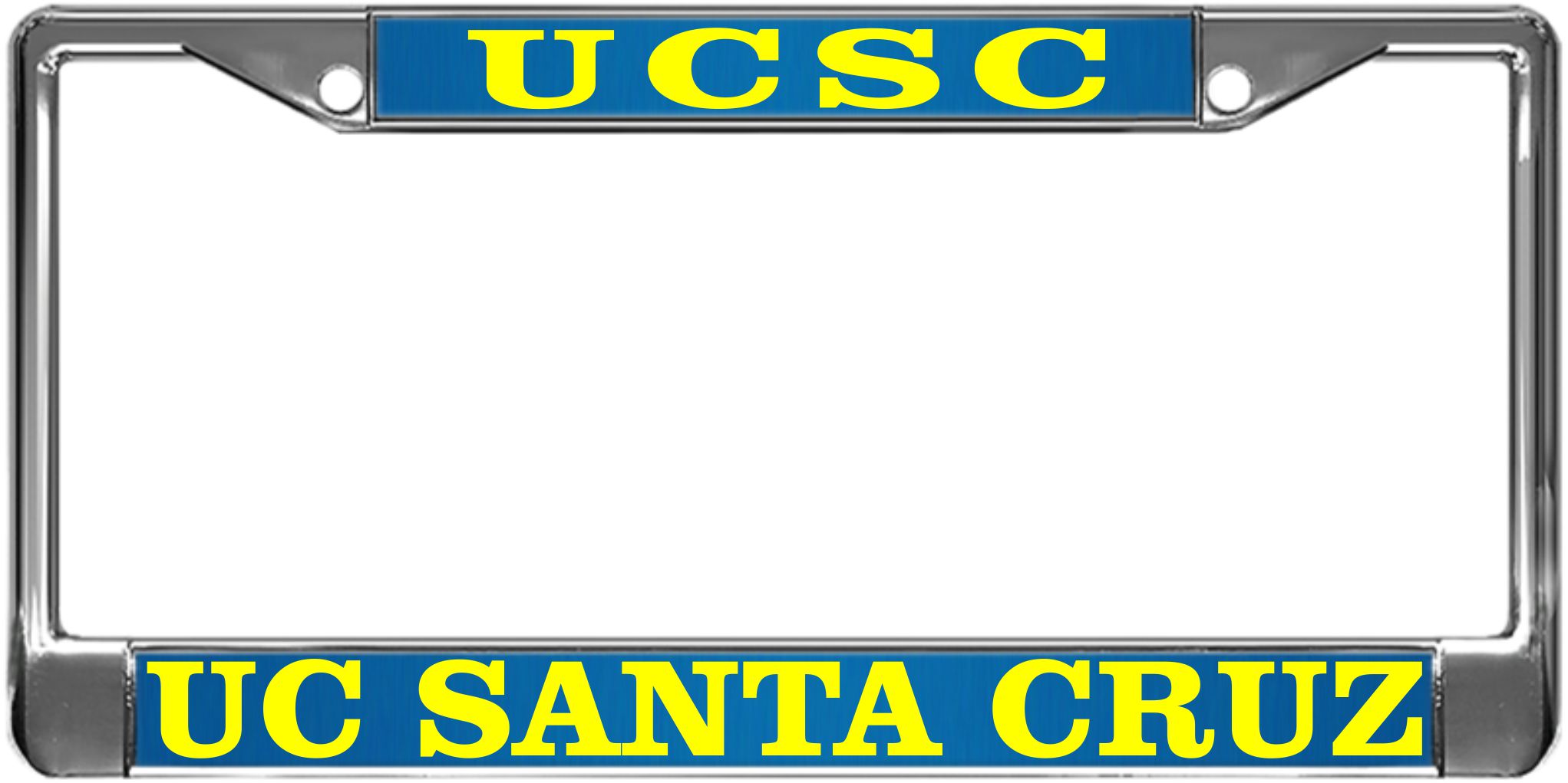 UCSC custom license plate frame