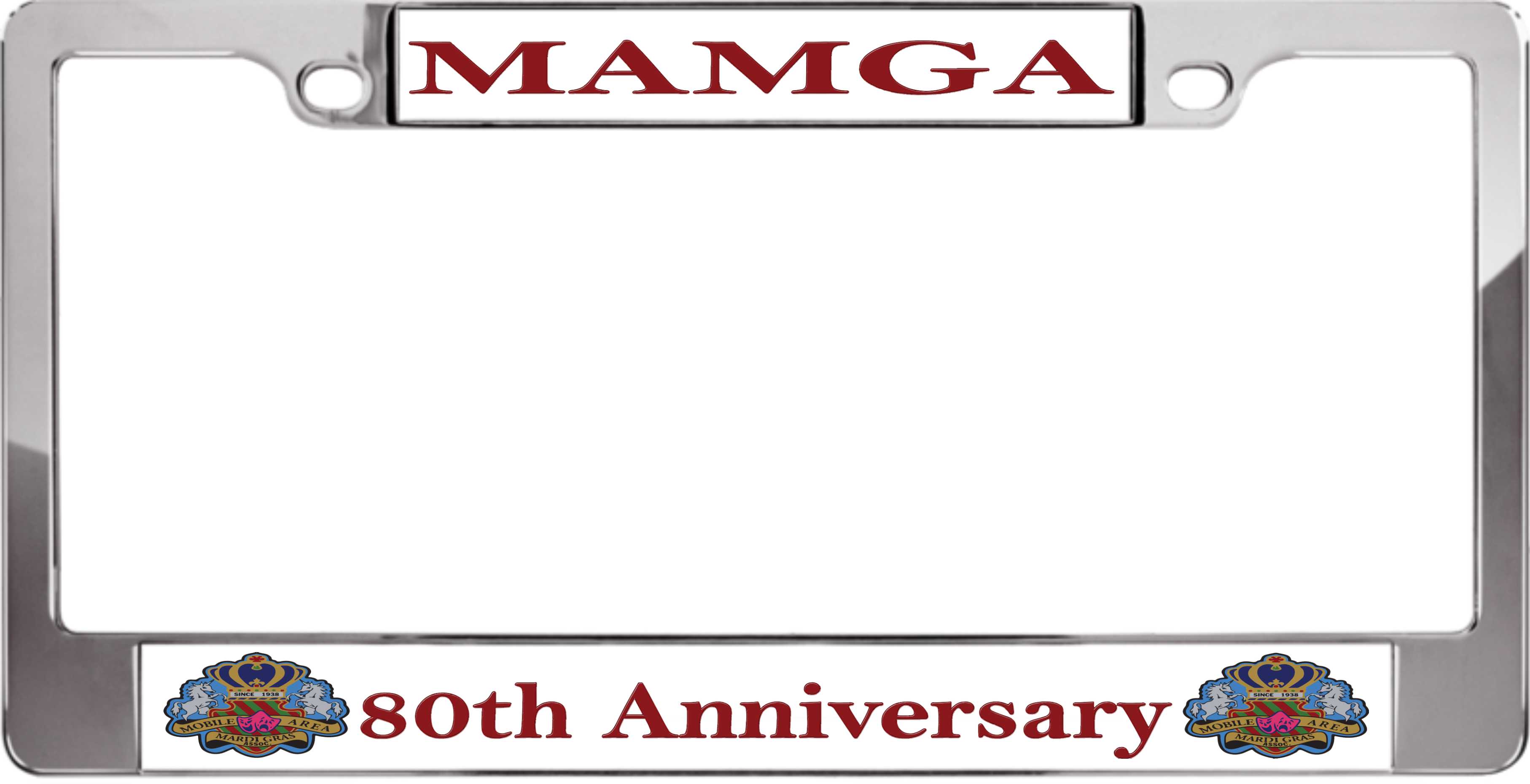 MAMGA - custom license plate frame
