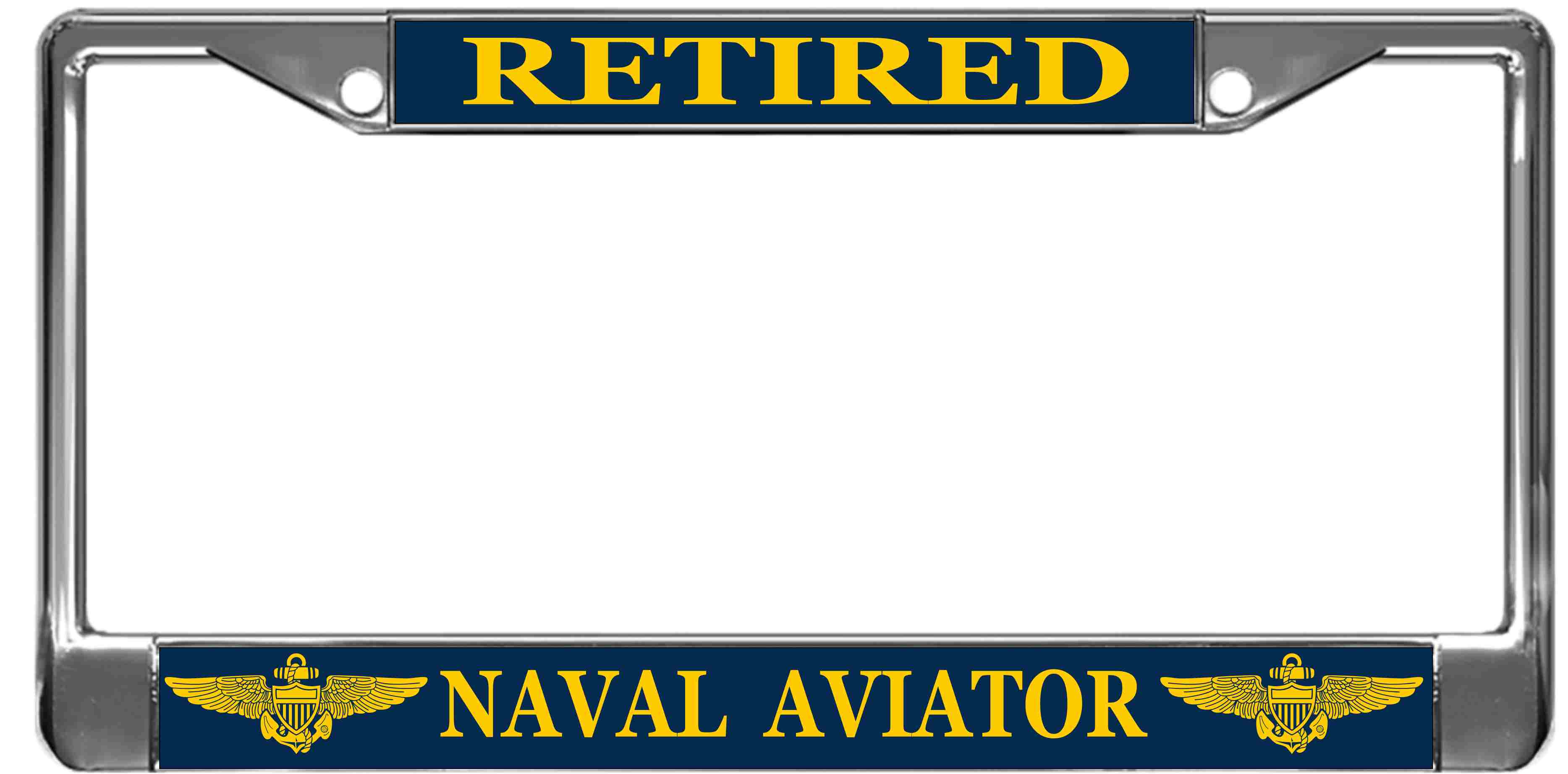 Naval Aviator - metal custom license plate frame