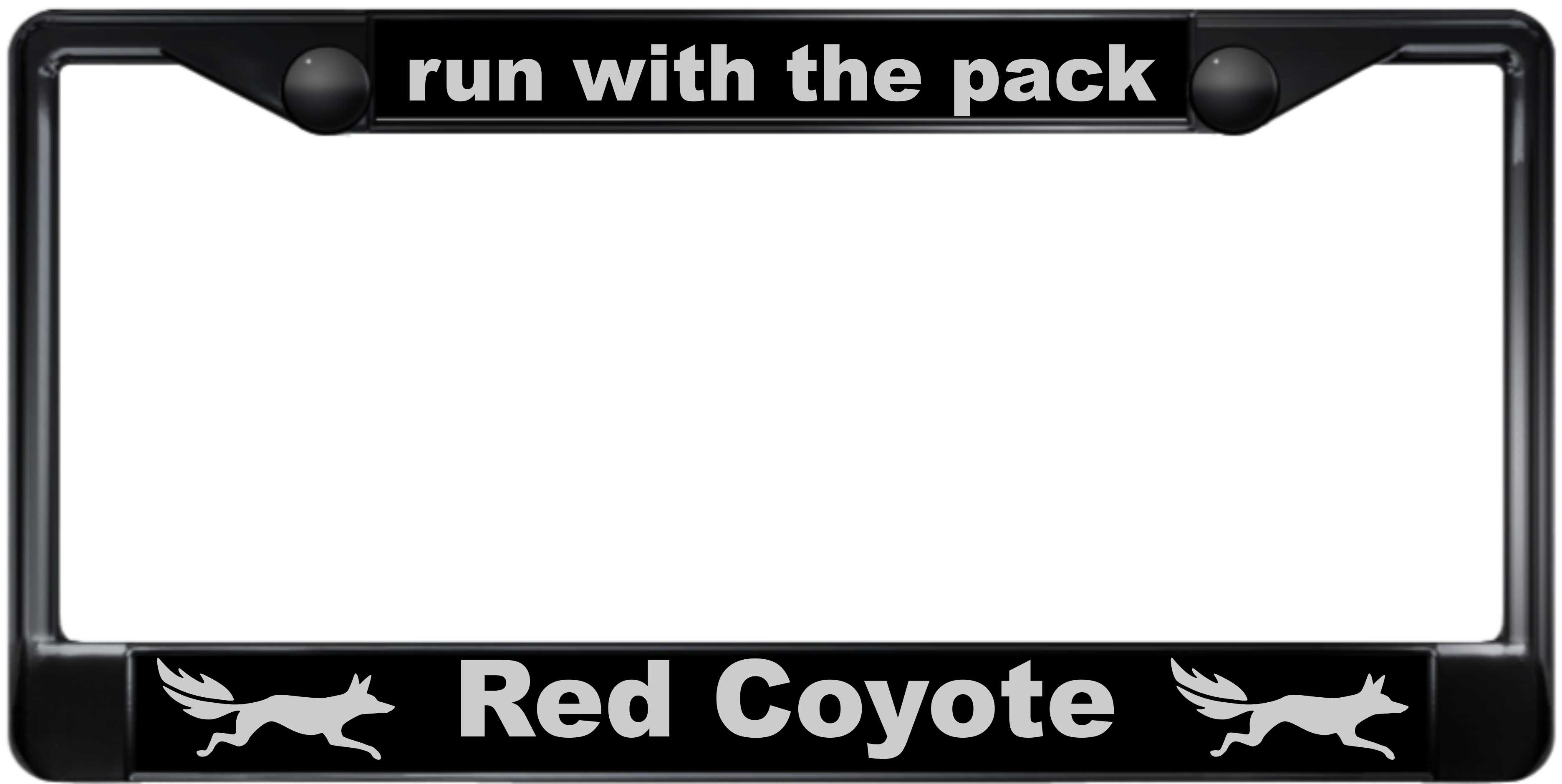 Red Coyote Car Standard license plate frame