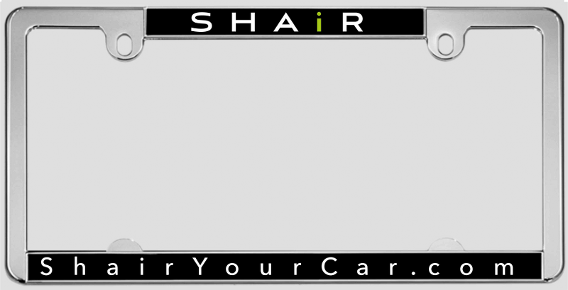 Shair - Custom Metal Car License Plate Frame (chrome)