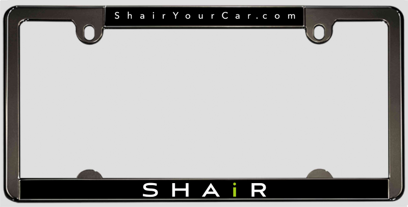 Shair - Custom Metal Car License Plate Frame (bl)