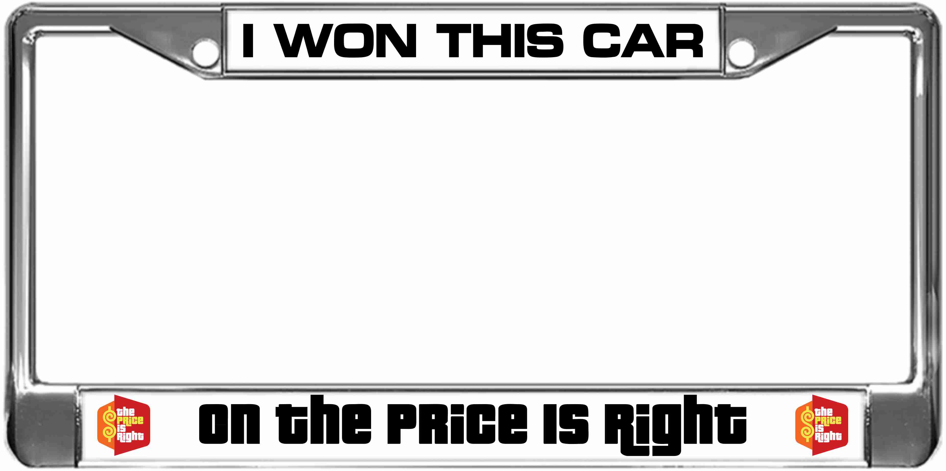 The Price Is Right - Custom Metal Car License Plate Frame