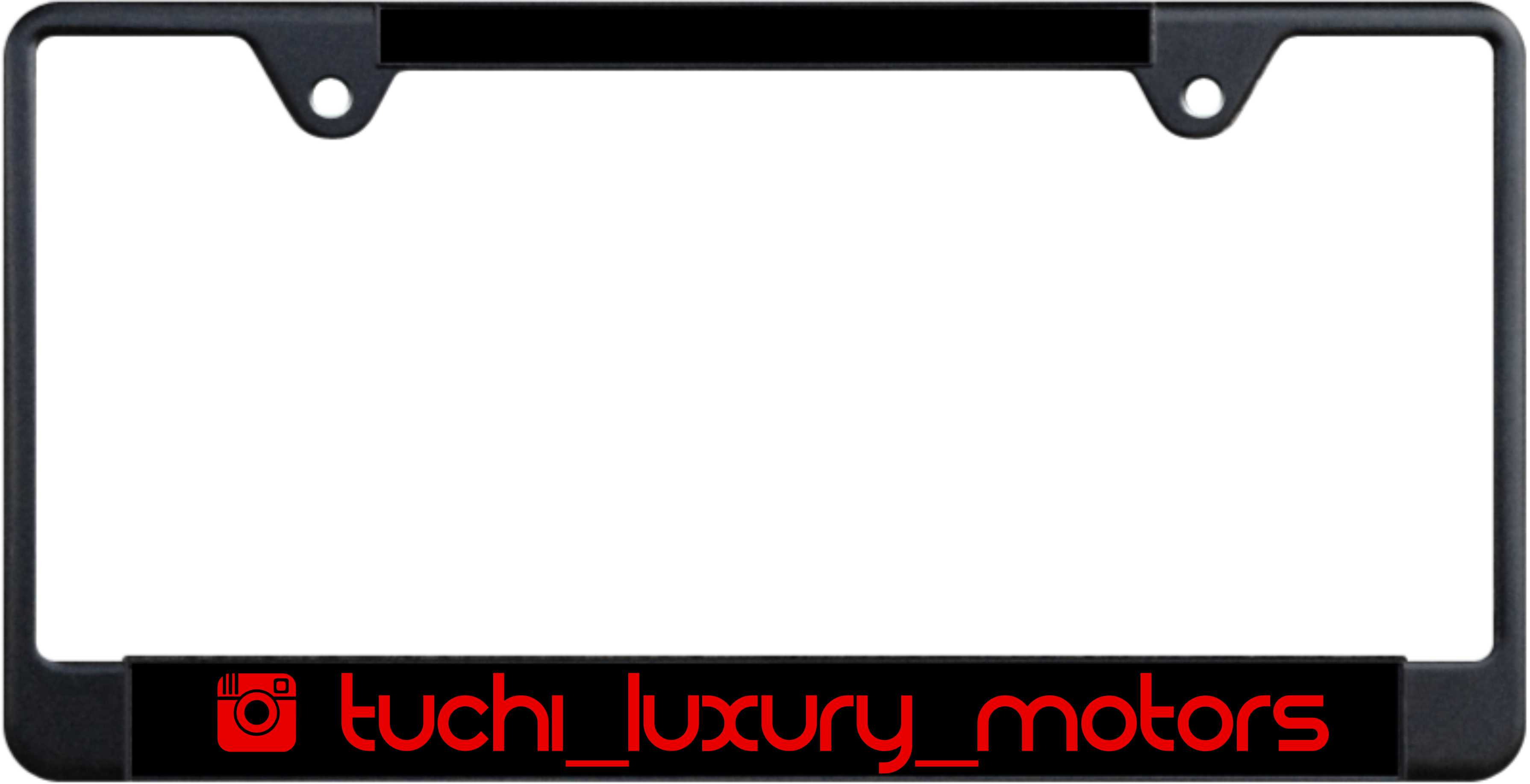 tuchi luxury motors - custom license plate frame
