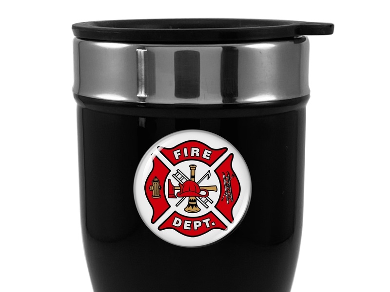 Travel Mug with Firefighter Logo