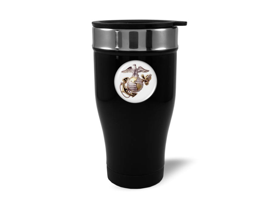 Travel Mug with USMC Marines Logo Travel Mug with USMC Marines Logo