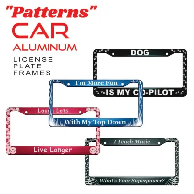  Las Vegas License Plate Frames (Set of 2) Custom Name and Number  for Men Women Gifts : Automotive